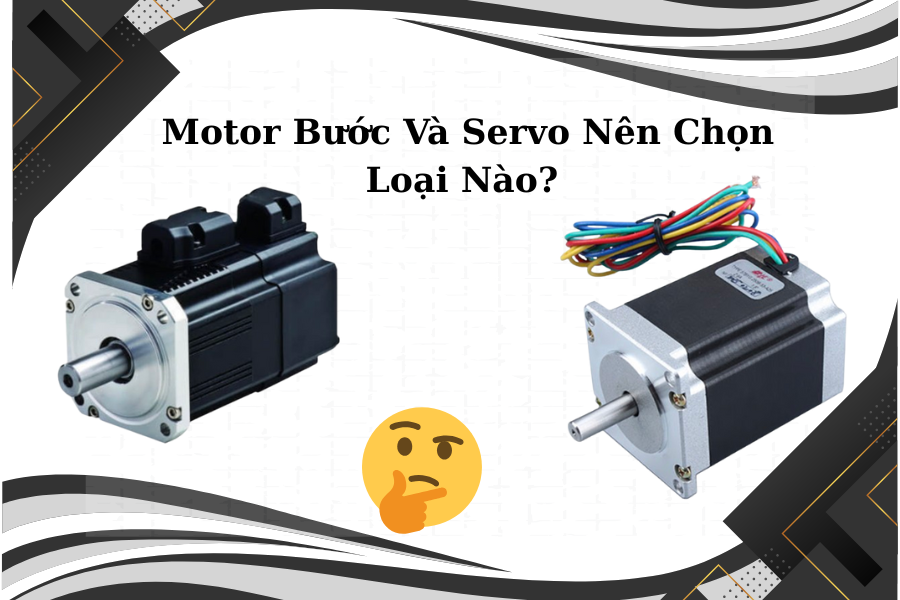 so sánh motor bước và servo trên máy CNC