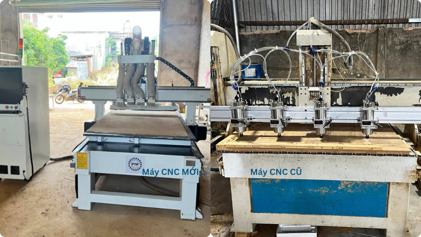 Khách hàng nhận máy CNC mới tại Đắk Lắk