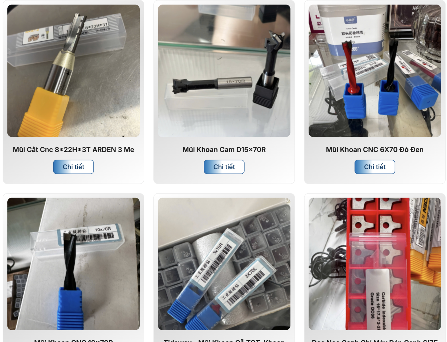 Các loại dao CNC gỗ phổ biến