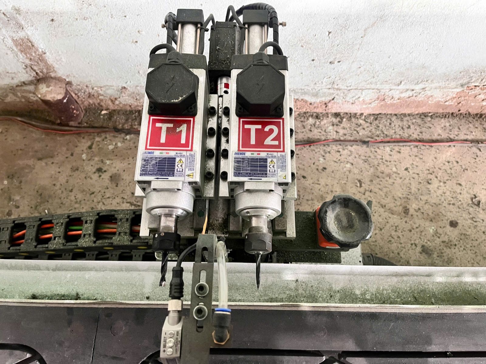 Máy khoan ngang laser 2 đầu