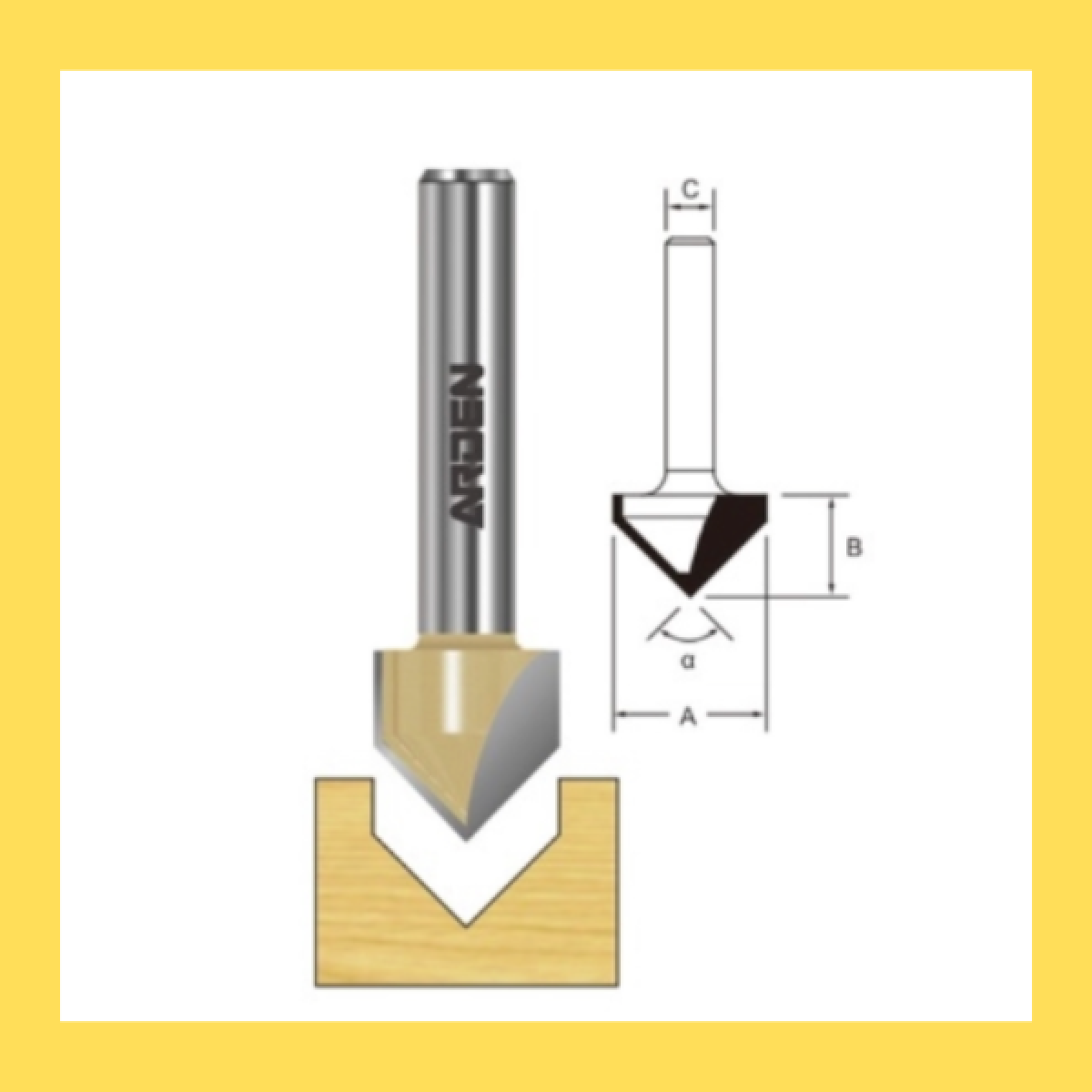 Mũi V60 độ 1/2*3/4 (D19.05mm)
