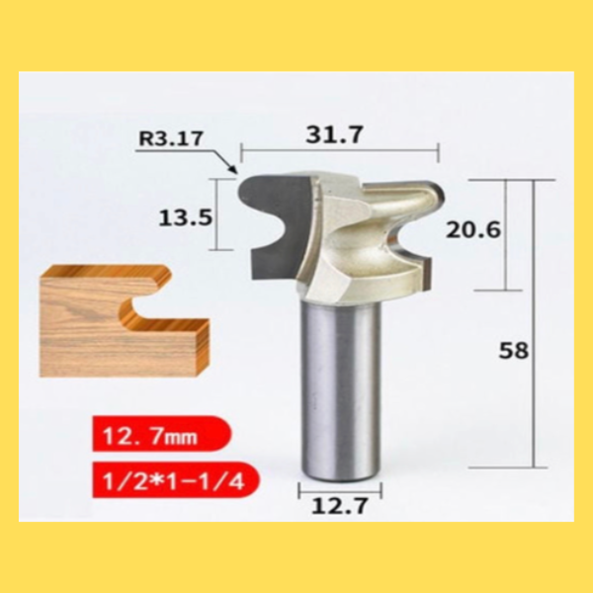 Mũi Tay Nắm Âm 1/2*1-1/4(D31.75mm)